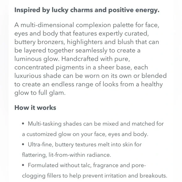 NIB True + Luscious Lucky Glow Bronze and Highlight Palette Full Size - Picture 6 of 12